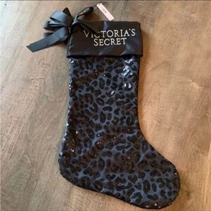 Victoria’s Secret Black Sequin Christmas Stocking